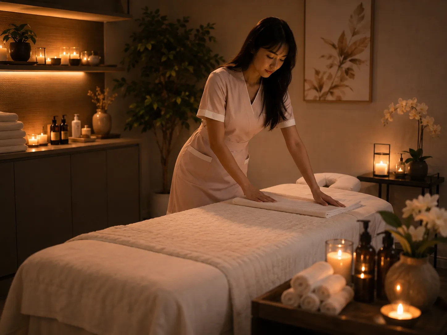 Spa reception and relaxation area